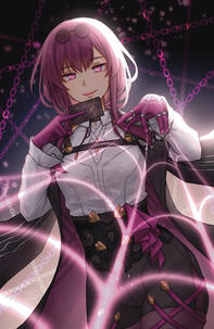 Kafka - example of half body + complex details + simple prop + detailed background (low/med range)